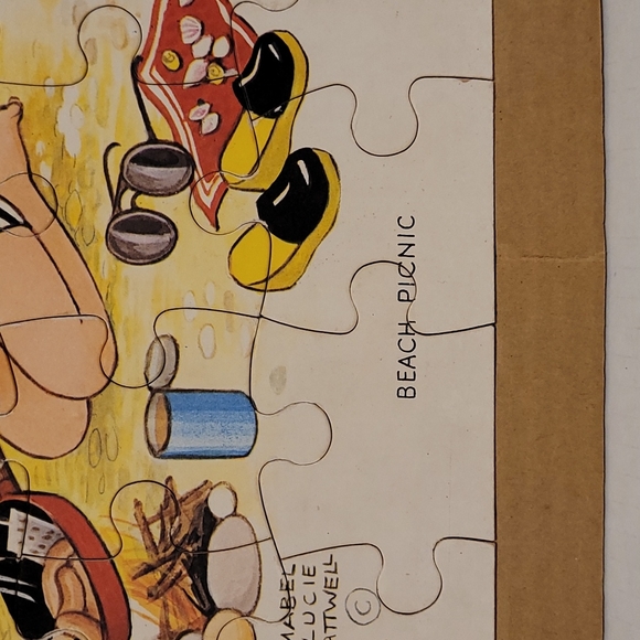 Adorable Beach Picnic Vintage Puzzle - Picture 8 of 17